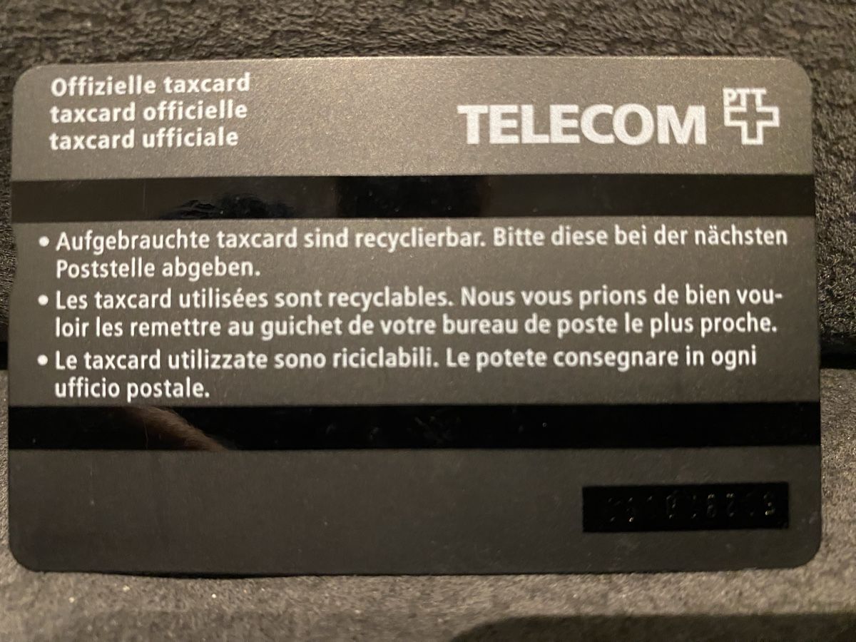 Schede telefoniche: Taxcard 502B – Usato da Lausanne venduto da babacard10 1