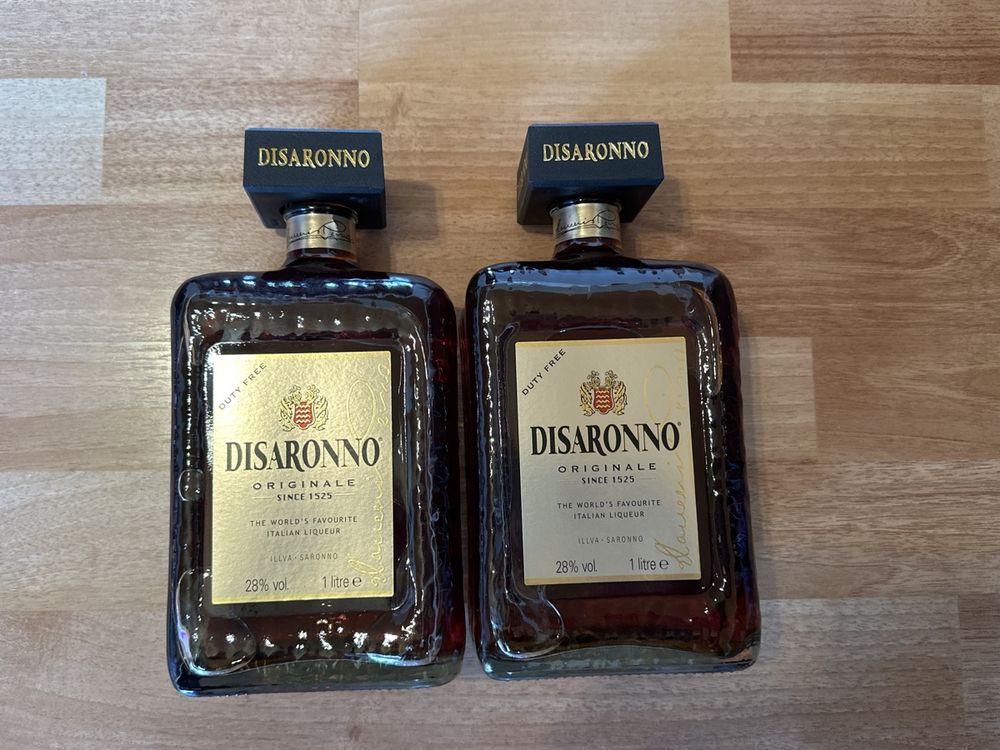 Spiritueux: 2 Flaschen Disaronno Amaretto Likör 1 Liter, ungeöffnet – Neuf avec emballage d'origine à St.Gallen par maierm01