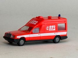 VE1- Herpa Mercedes Meissen Feuerwehr Krankenwagen