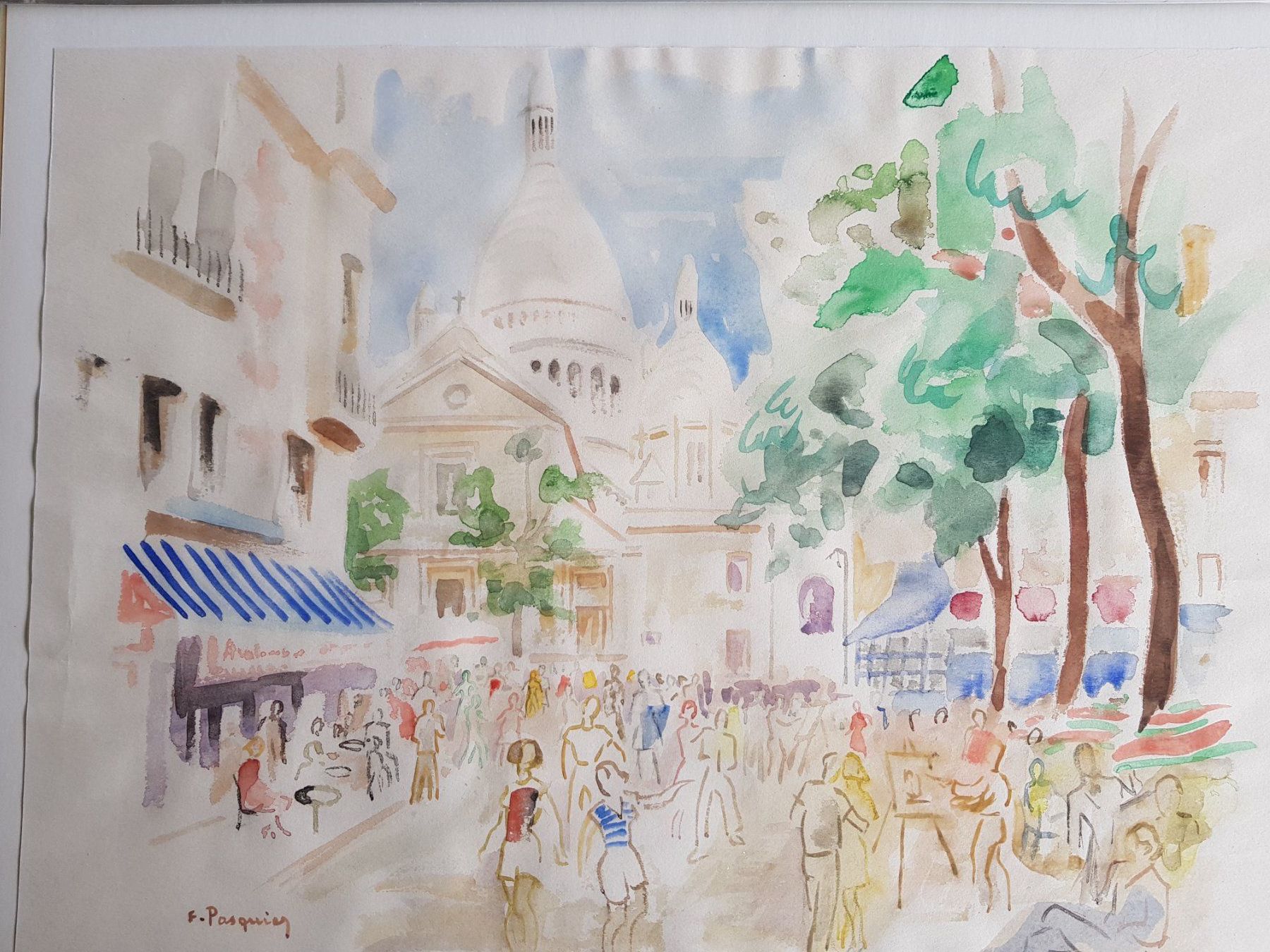 Dipinti: Gemälde Bild Aquarell Francis Pasquier 1901-1969 – Usato da Walterswil BE venduto da Lonitti 8