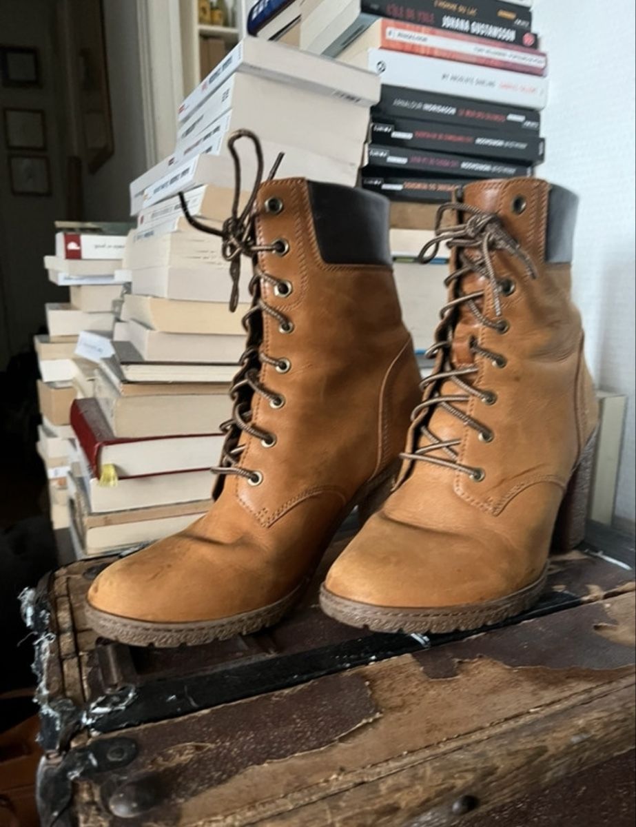Timberland Scarpe da donna: Timberland Bottines à lacets en cuir taille37 – Usato da Yverdon-les-Bains venduto da mat_tv6q 1