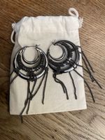 Statement Ohrringe, Gun-Metal Optik