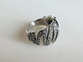 Silberring mit Pyrit Grösse 58
