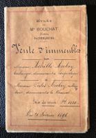 Saignelégier Etude Notaire Document 1896 Vente d'Immeuble