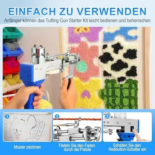 Toutes les machines: Tufting Gun Teppich Trimmer 2 1 Cut Loop Pile Schere Tuch – Neuf avec emballage d'origine à Hundwil par tec_mm27 5