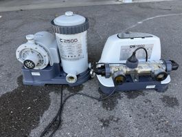 Intex Filterpumpe C2500 und Salzwassersystem QS1200