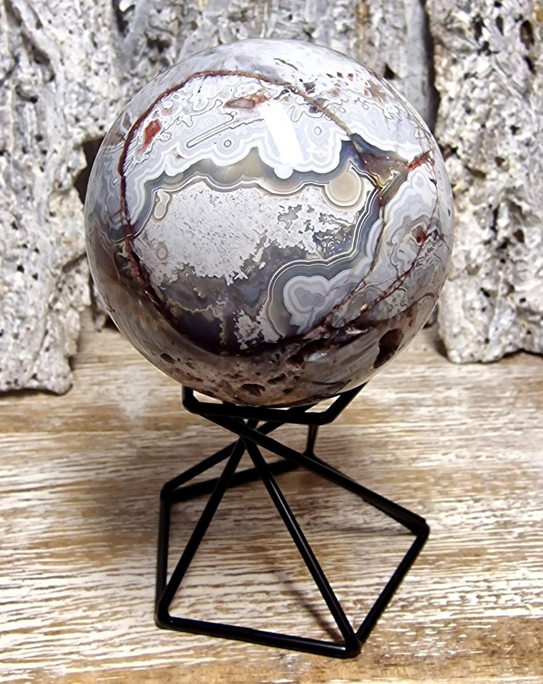 Minerali & Pietre curative: Mexikanische Achat Kugel E 59mm 272g – Nuovo (secondo la descrizione) da Matzingen venduto da Shay_Crystalz