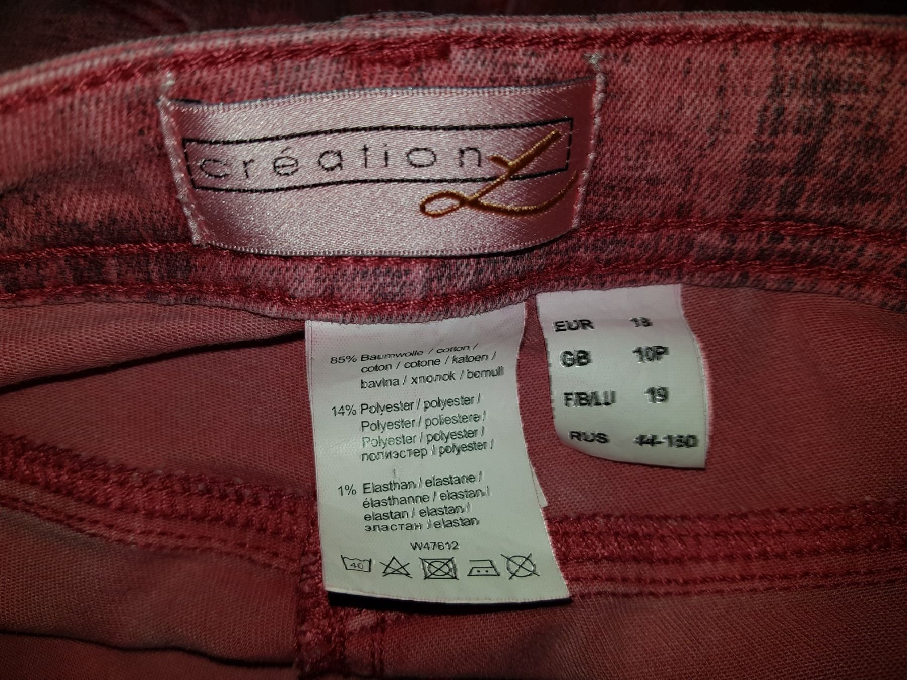 Jeans: CREATION Jeans taille / Grosse S – Usato da Cossonay-ville venduto da Super-Price-Quality 9