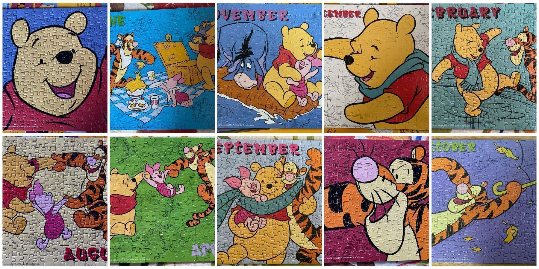Disney Puzzles: Disney Winnie the Pooh 6 Puzzles – Neu (gemäss Beschreibung) aus Altendorf von Ga04 3