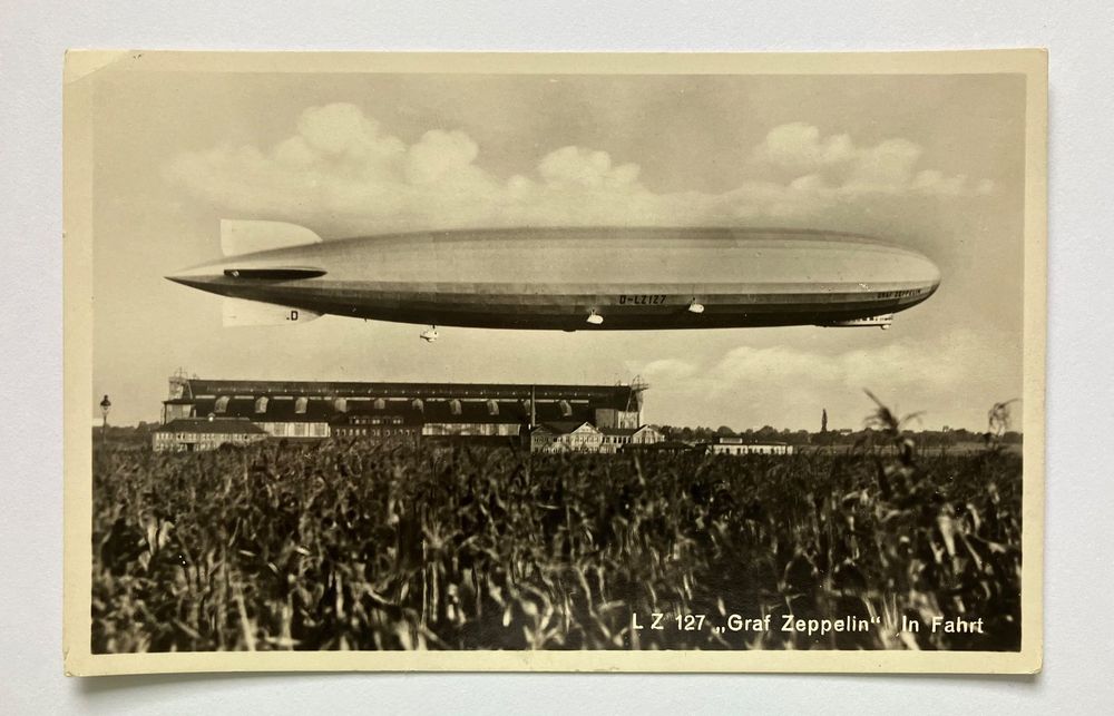 REAR VINTAGE POSTCARD LZ 127 GRAF ZEPPELIN IN FAHRT (Gebraucht) in ...