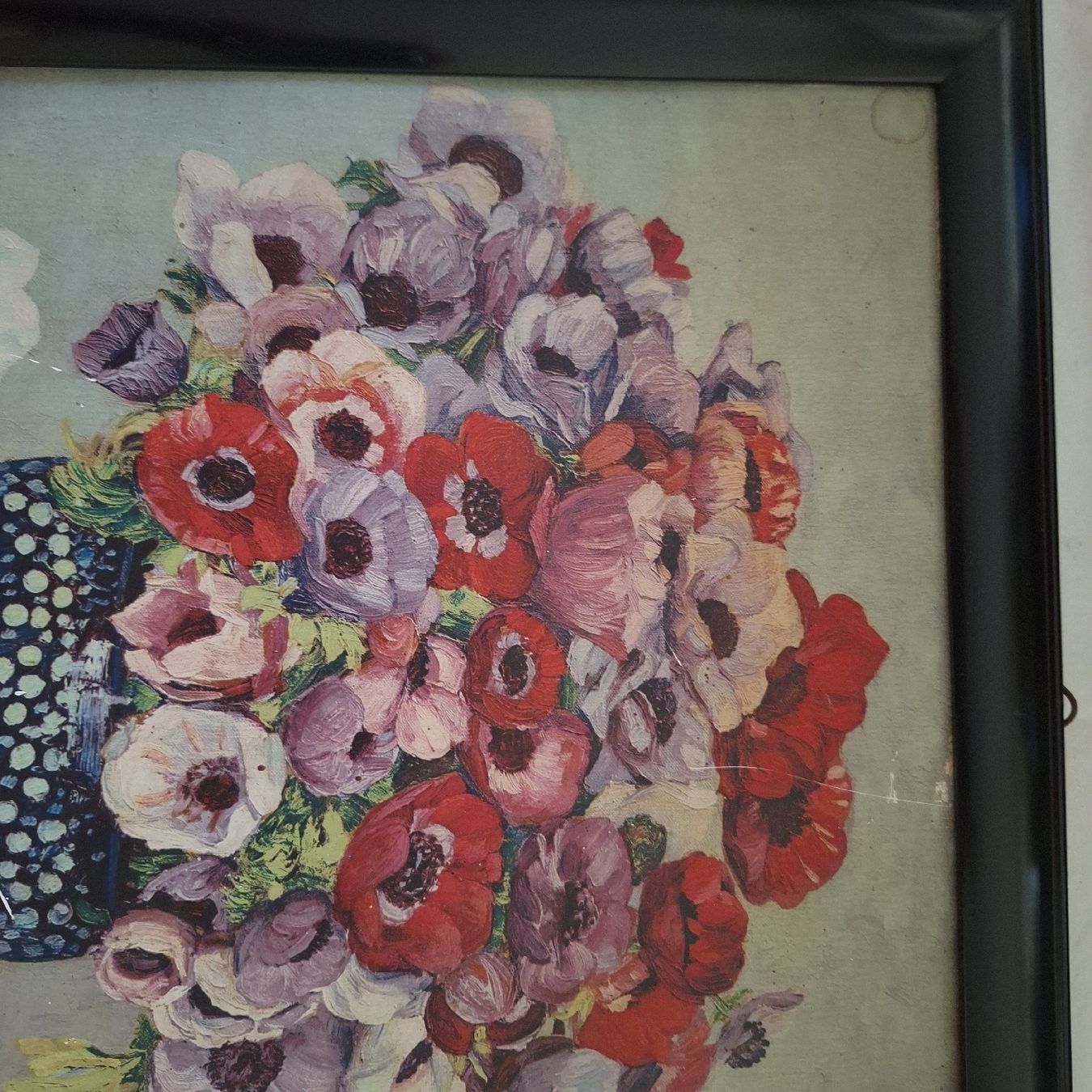 Foto & Immagini: Altes, romantisches Bild, Blumen – Usato da Winterthur venduto da Goldpipau 3