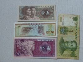 China Banknoten Sammlung, Verschiedene Jahrgänge TOP!