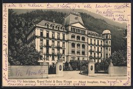 Interlaken, Grand Hotel, Beau Rivage, Pr