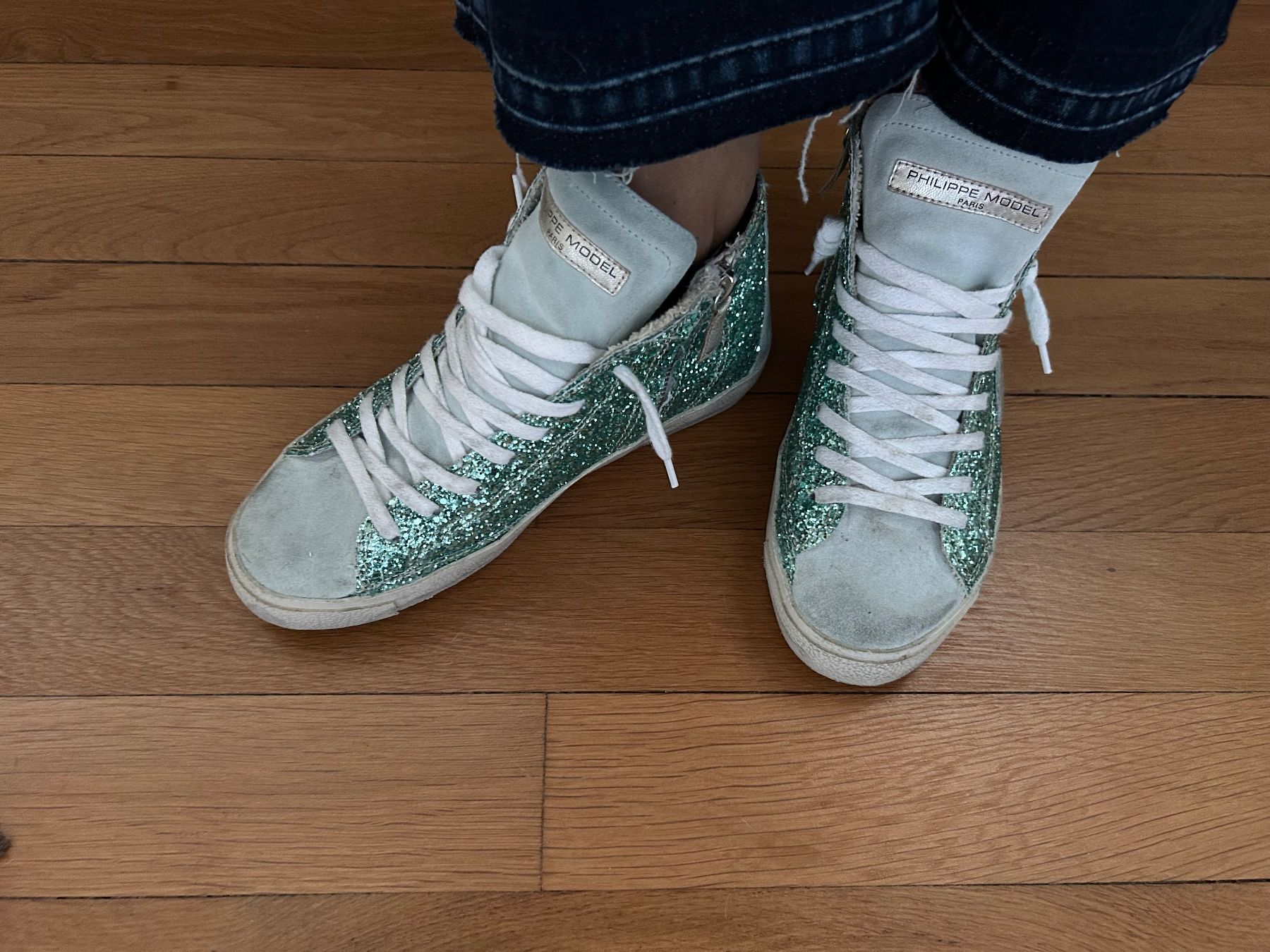 Damenschuhe: NEU❣️Philippe Model Sneakers glitzer Gr. 38 – Neu (gemäss Beschreibung) aus Basel von Kuona74 2