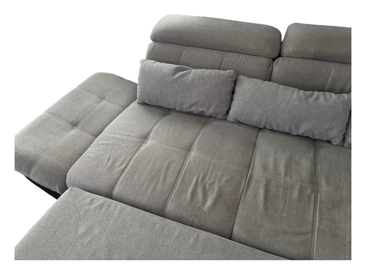 Sofas: Stylish Corner Sofa -  grey fabric  – D'occasion à Unterägeri par LuxBagsCH 4