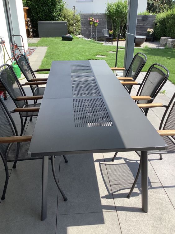 Schöner, ausziehbarer Gartentisch Metall Kaufen auf Ricardo
