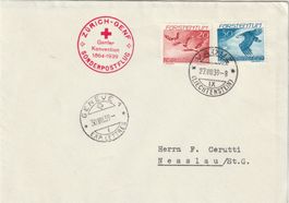 FL Flugpost 1939 Rotkreuz-Flug