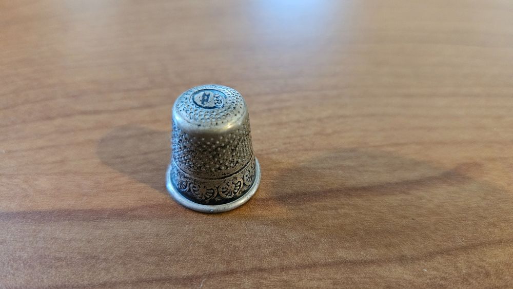 Sashiko Thimble, ditale ad anello regolabile, anello di ditale