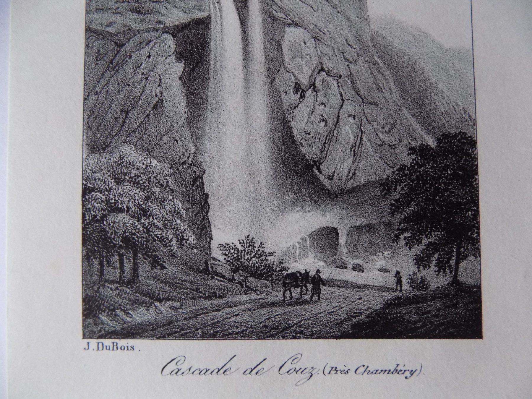 Stiche: Cascade de Cuoz Chambery von Dubios – Gebraucht aus Risch von Antikfee 4