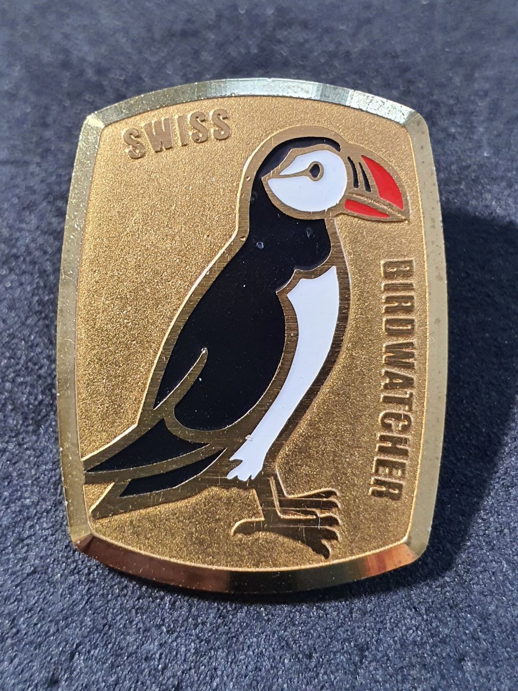 Placchette & Badge: W908 - Pin Tier Vogel - Swiss Birdwatcher – Usato da Reinach BL venduto da Boston-Verkauf