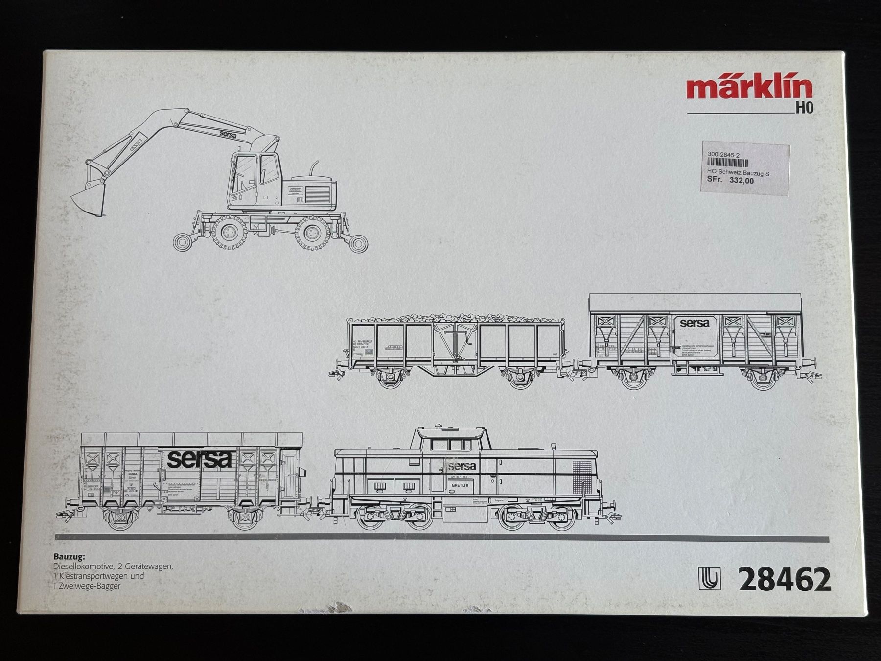 Märklin Modellini di ferrovie: Märklin 28462 Sersa Bauzug – Usato da Locarno venduto da fox_zb9y 6