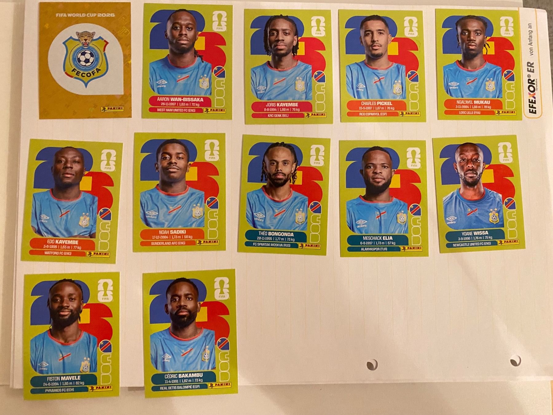 Panini WM 2026 Sticker Congo COD (Neu (gemäss Beschreibung)) in Arbon ...
