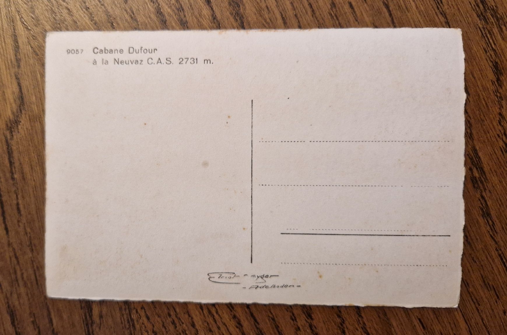 Ansichtskarten: C.A S. Cabane Dufour – Gebraucht aus Ebikon von Donar50 1