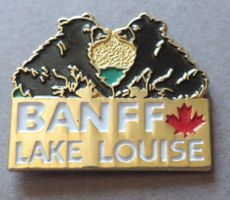 PIN, CANADA BANFF LAKE LOUISE, BÄR