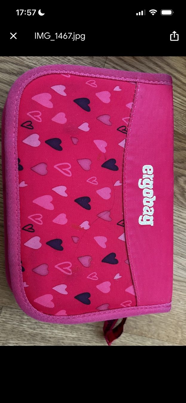 Borse & Zaini: Ergobag School Backpack - Pink with Hearts & Horse Design! – Usato da Binningen venduto da ale_6685 7