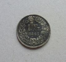 Schweiz ++ 1.- Franken 1861