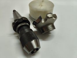 Albrecht NC-Bohrfutter 13mm SK40 & Seco Fräskopf Ø 63mm