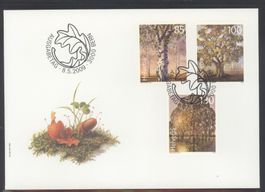 2009, FDC, Alte Bäume (Nr. 1308–1310)