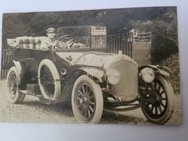 Alte Fotopostkarte Automobil mit Fahrer 1910 R35