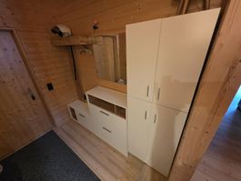 Garderobe Weiss Holz