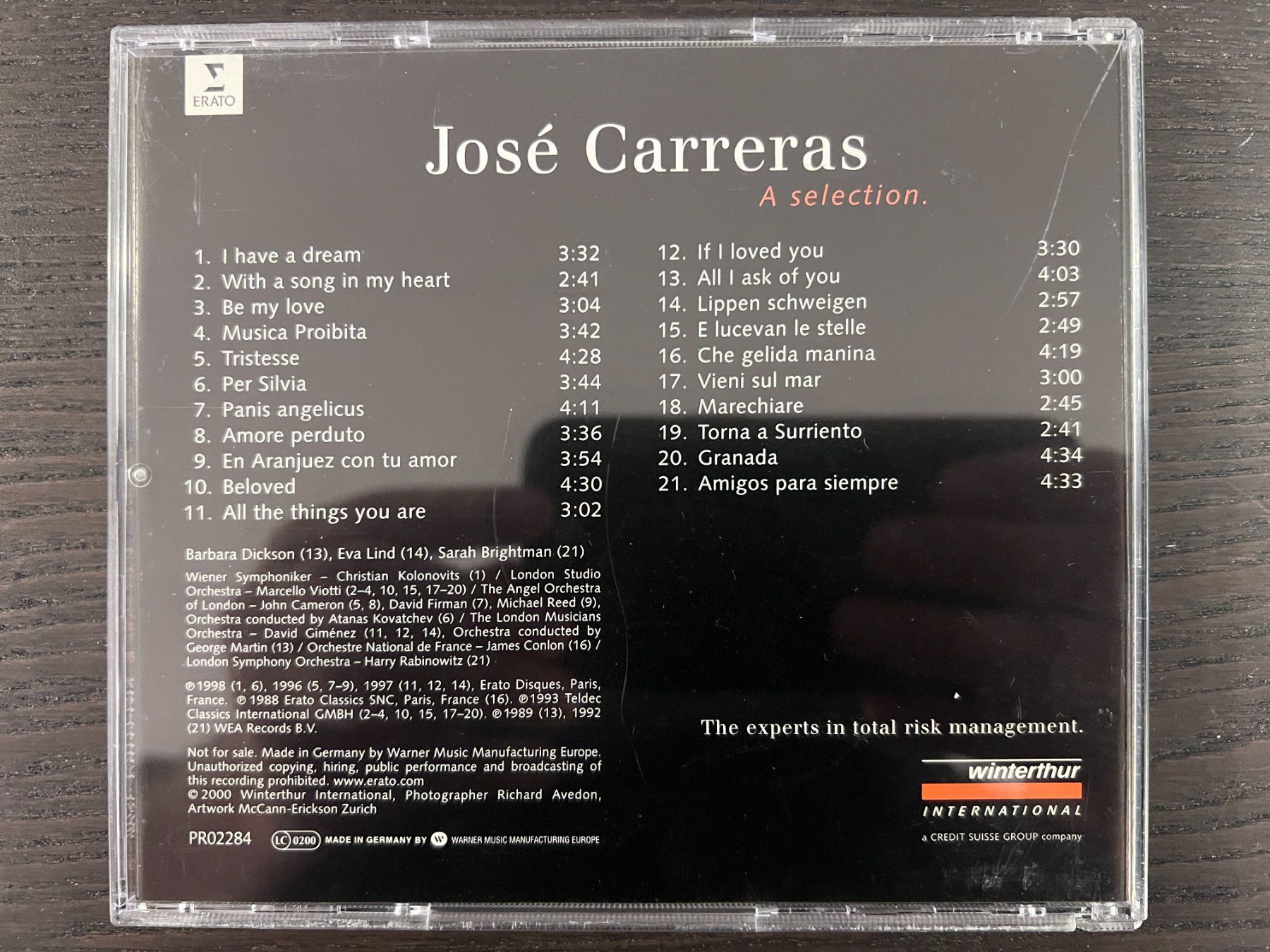 CDs: José Carreras - A Selection – D'occasion à Zürich par MusikFreunde 1