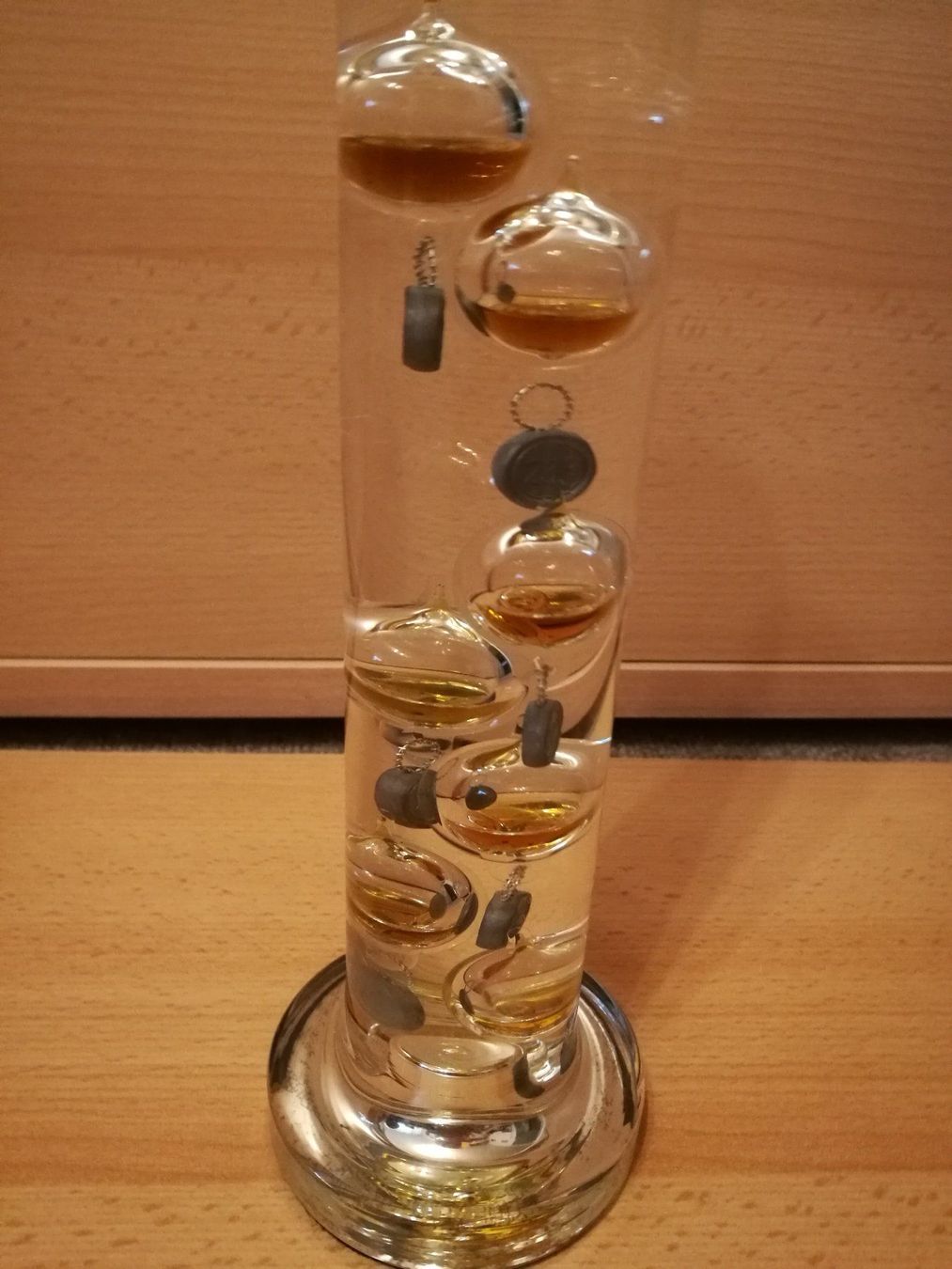Sonstiges für Haushalt & Wohnen: Muranoglas Flüssigkeitsthermometer nach Galileo – Neu (gemäss Beschreibung) aus Horn von sonjamenzi 1