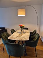 Design Esstisch 160cm | Edle Keramikplatte in Marmor-Optik