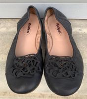 Super ballerines en cuir KICKERS rose en cuir découpé n.37
