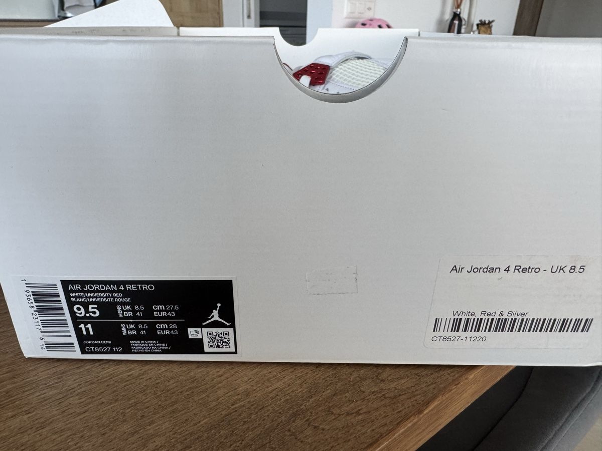 Jordan Scarpe da uomo: Air Jordan 4 Retro Metallic Red – Nuovo (secondo la descrizione) da Egnach venduto da kar_2fj9 5