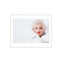 Marilyn Monroe white Kunstdruck