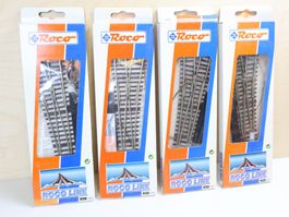 ROCO Line 4 x Elektro Weichen H0 42440/42441 - NP: 123.-