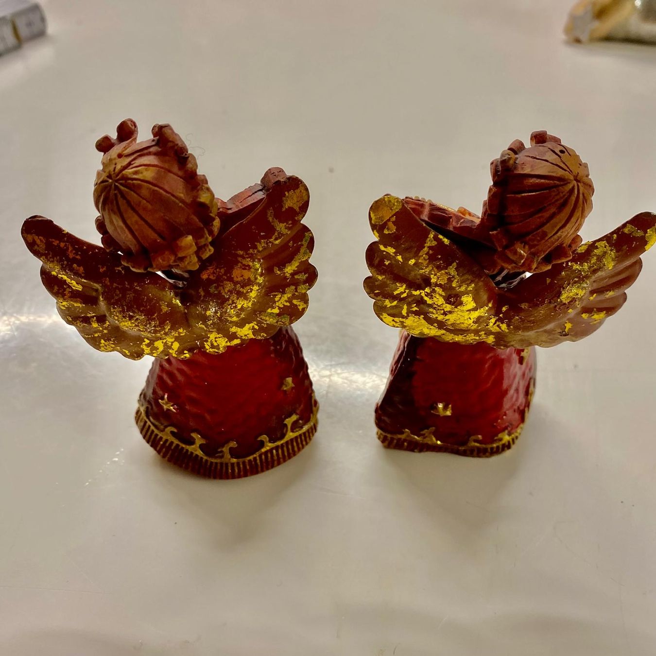 Statuette: 2 Engel Figuren mit Instrument – Usato da Krauchthal venduto da SamsPuce