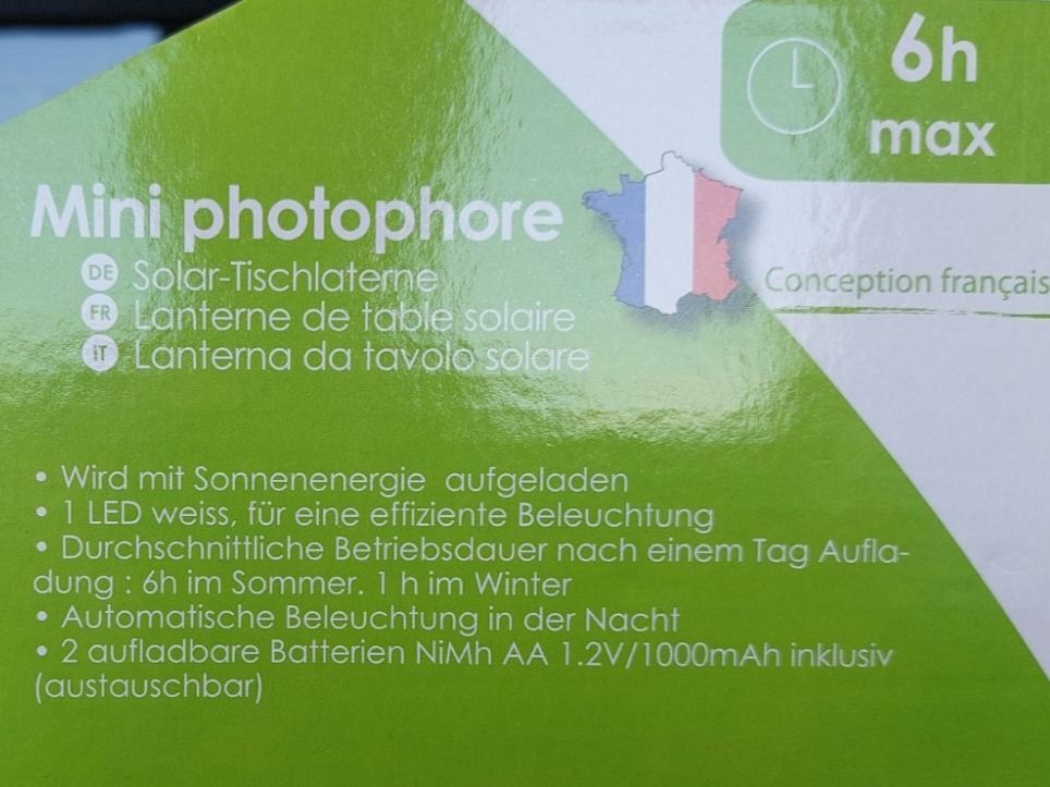Lanterne: Solar | LED Laterne | Tischlampe | NEU! – Nuovo e nell'imballaggio originale da Schongau venduto da lanobe 3