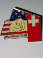 Rarität: FIFA World Cup USA 94 Pin – Schweiz / USA Flagge