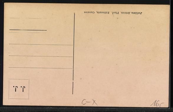 Cartoline postali: Genève, Rue d'Italie, École secondaire – Usato da Berlin venduto da bartko-reher 1