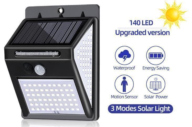Lampade: Solar Wandleuchte 140LEDs Solarlampen – Nuovo (secondo la descrizione) da Thun venduto da 365buy 1