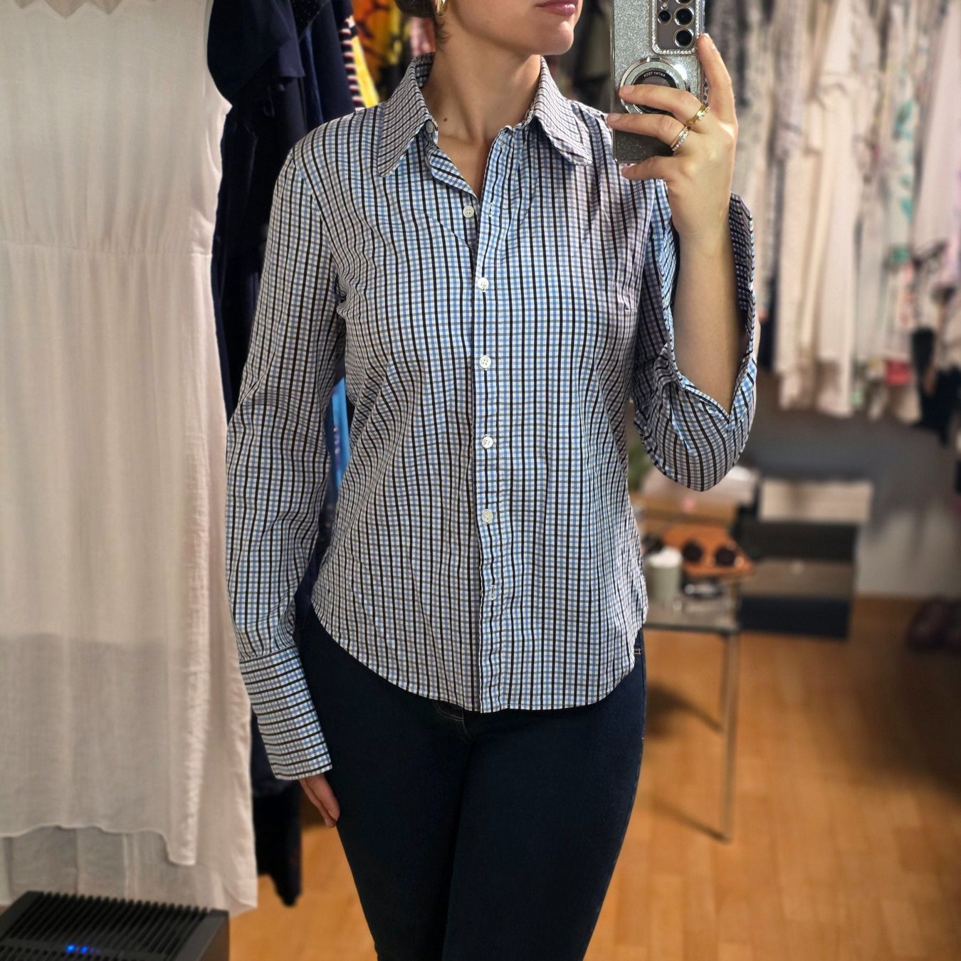 Michael Kors Camicette: Michael Kors karierte Bluse – zeitlos & elegant – Usato da Wald ZH venduto da CapLux 1