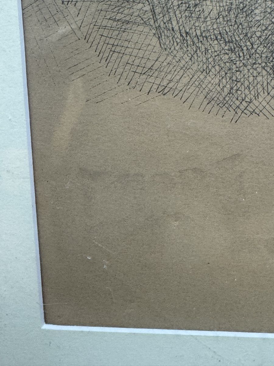 Dipinti: Disegno originale di Vogel con cornice in legno – Usato da Genève venduto da Atelier.Curio 3