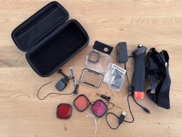 GoPro Hero 11 Black Set mit Zubehör und Speicherkarte