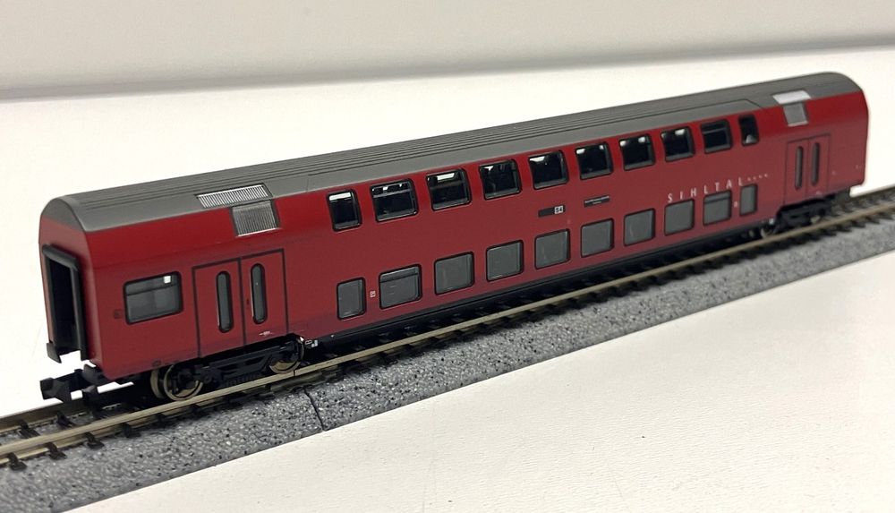 Fleischmann 8755K: Doppelstockwagen SZU Sihltalbahn B 273 S4 (Neu ...